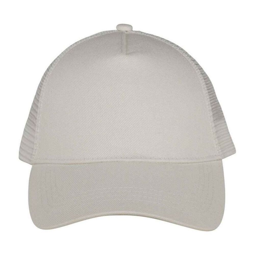 Native Spirit 5 Panel Trucker Cap / Ivory